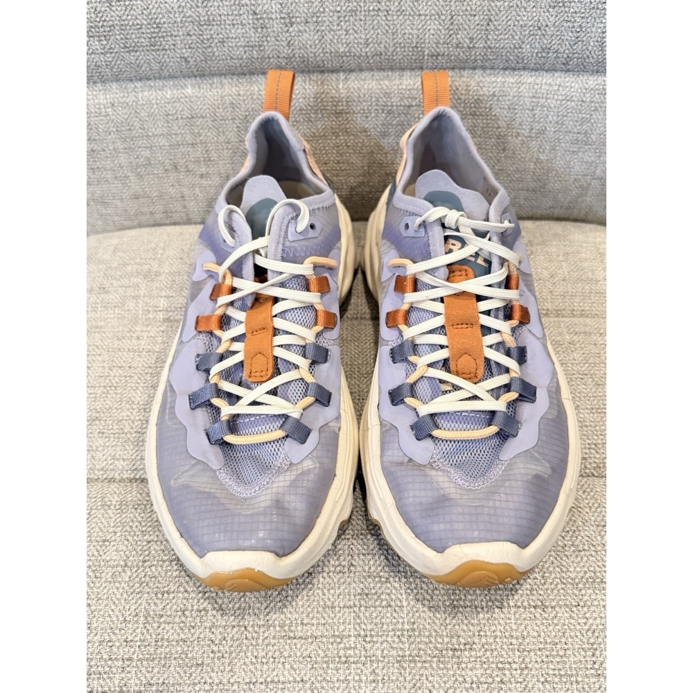 Sorel Kinetic breakthru lace up flaform sneakers in vapor chalk size 7.5
